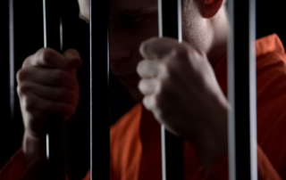 Man in jail behind cell bars - Chicago Criminal Defense Attorney