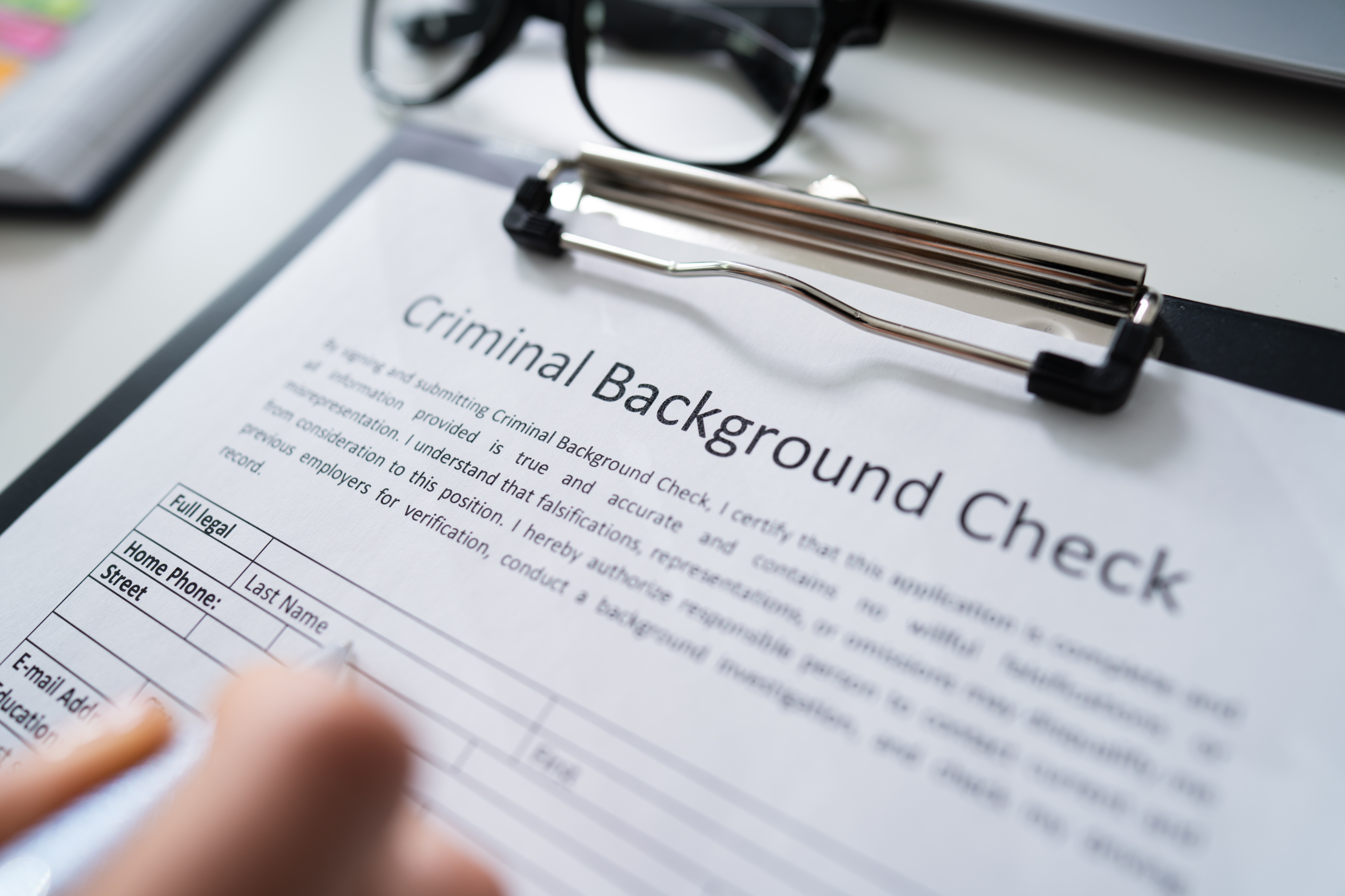criminal background check document