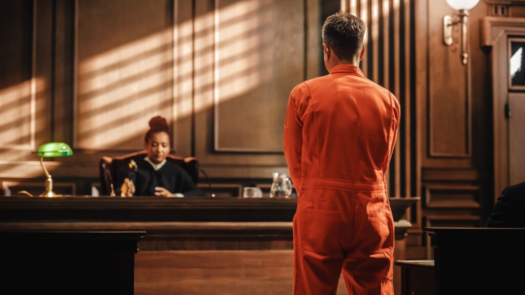 chicago criminal attorney Chicago criminal attorney - man in court standing in front of the judge - The Law Office of Purav Bhatt, P.C.